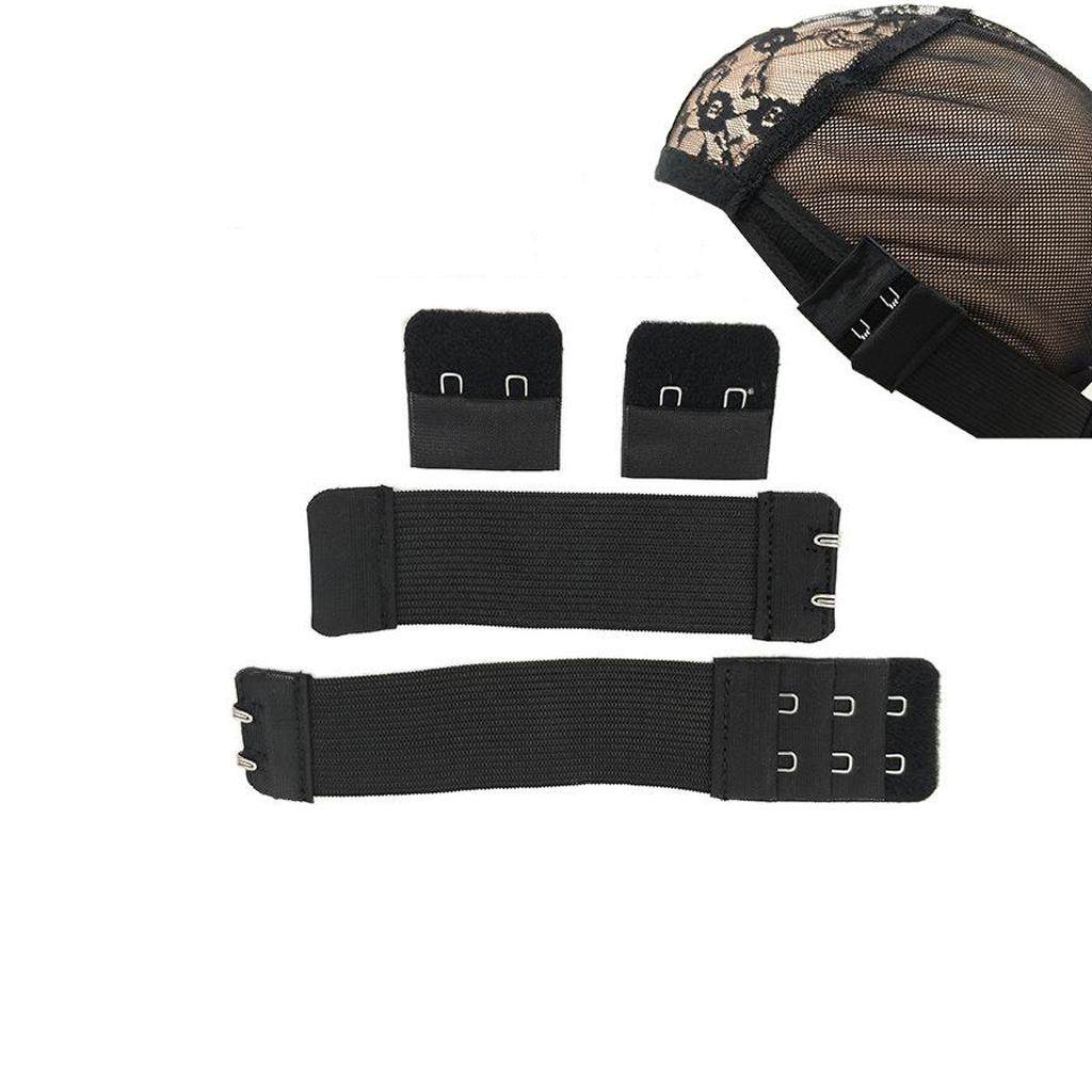 2xAdjustable Elastic Bra Extender 2 Hook Bra Extension Strap Black 3cm. 