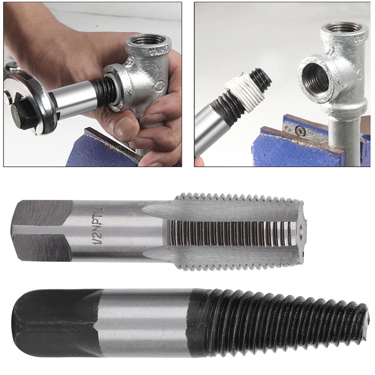 Pipe Extractor with Tap 1/2in Thread Removal Repair Manual Broken Remover Tools