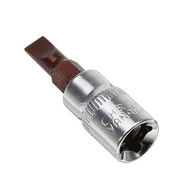 Drillpro 1/4 Inch Drive Sockets Set S2 Alloy Metric Screwdriver Bit Sockets H3,H4, H5, H6, H7, H8 - Three piece flat type fd4fd5.5fd7. 