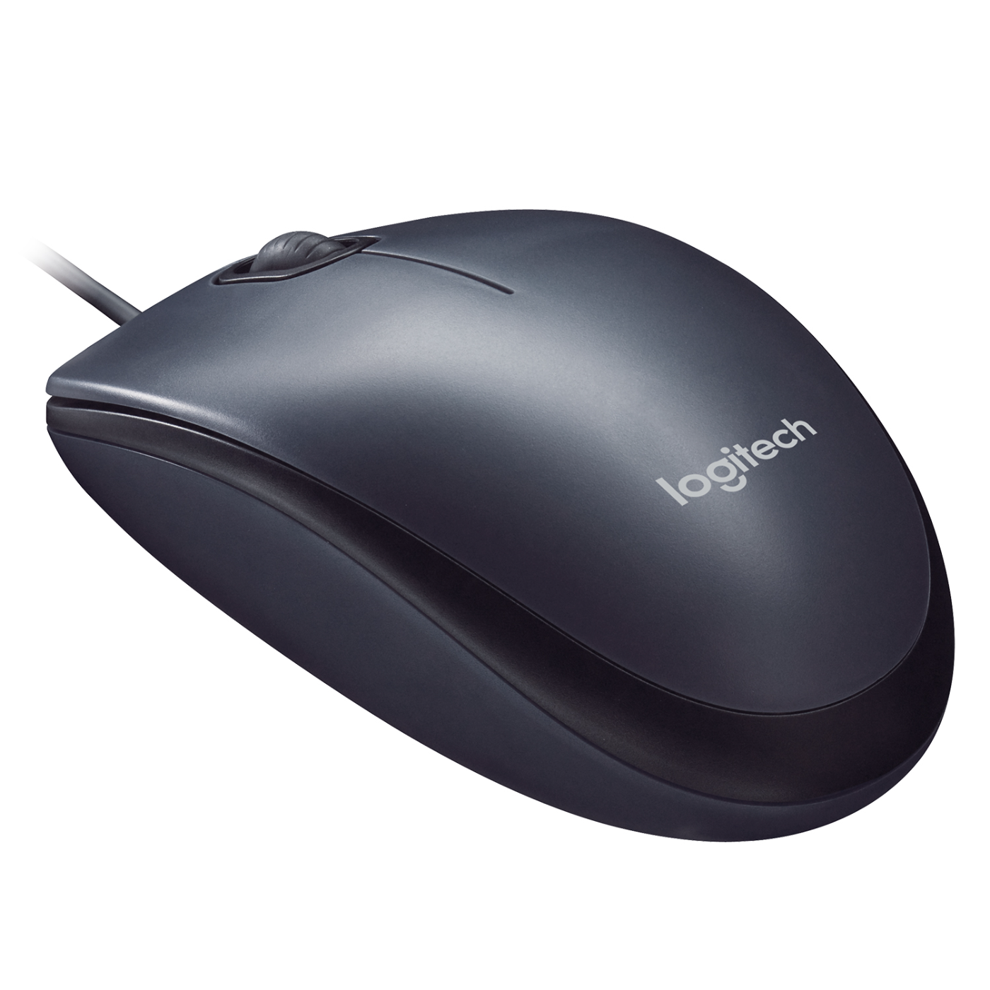 Logitech M90 Wired USB Mouse, 1000 DPI Optical Tracking, Ambidextrous PC / Mac / Laptop - Grey. 
