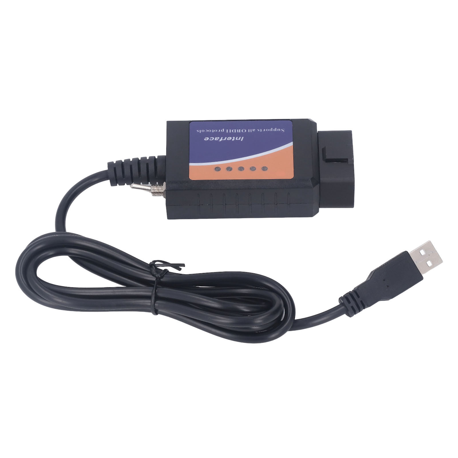 OBD2 Scanner, Portable for FORScan USB Cable Connection Fast Diagnosis Support OBD2 Protocol Car Diagnostic Tool for Vehicle. 