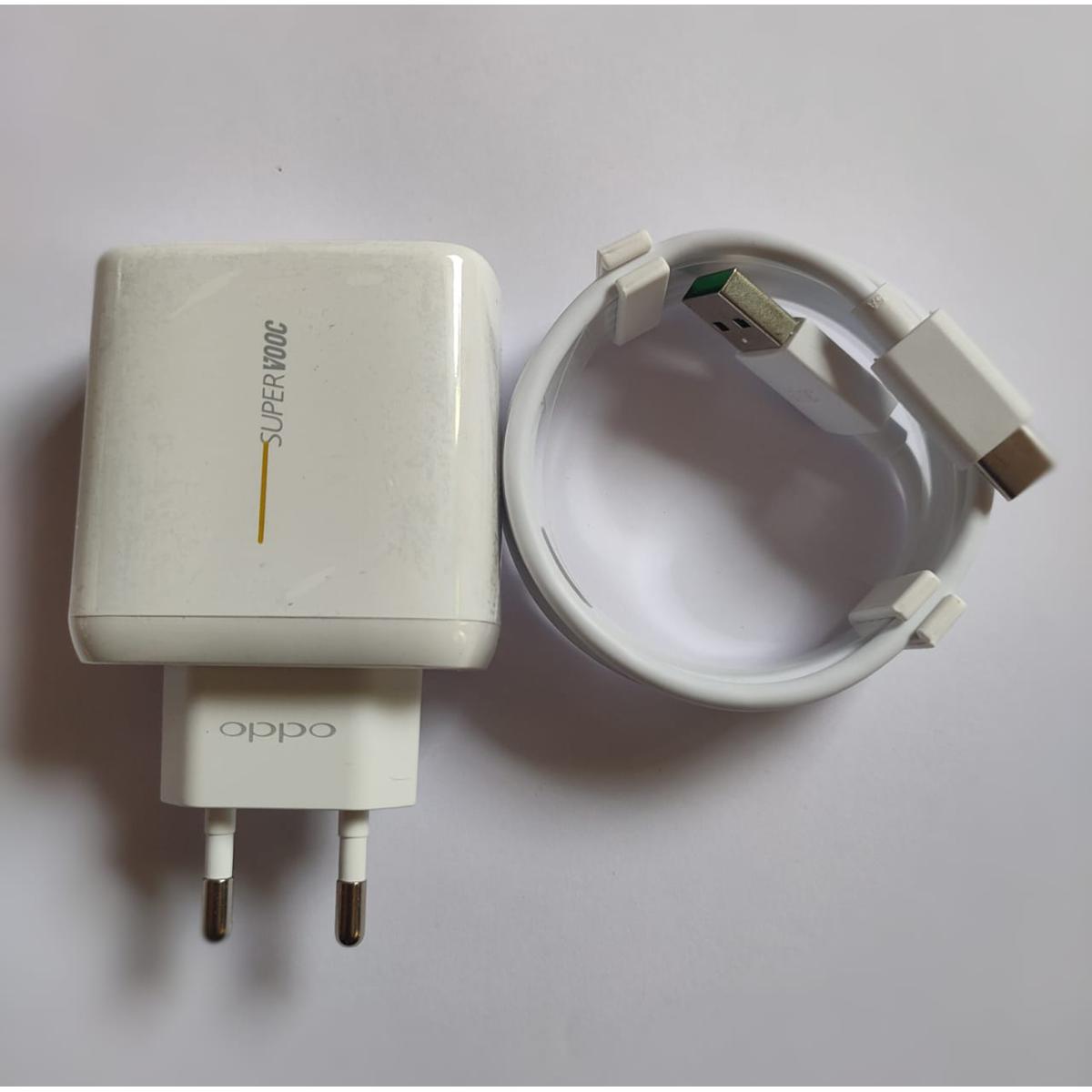 Official Oppo 65W Supervooc Flash Charger With Type-C Cable(3 Feet) - Fast Charger