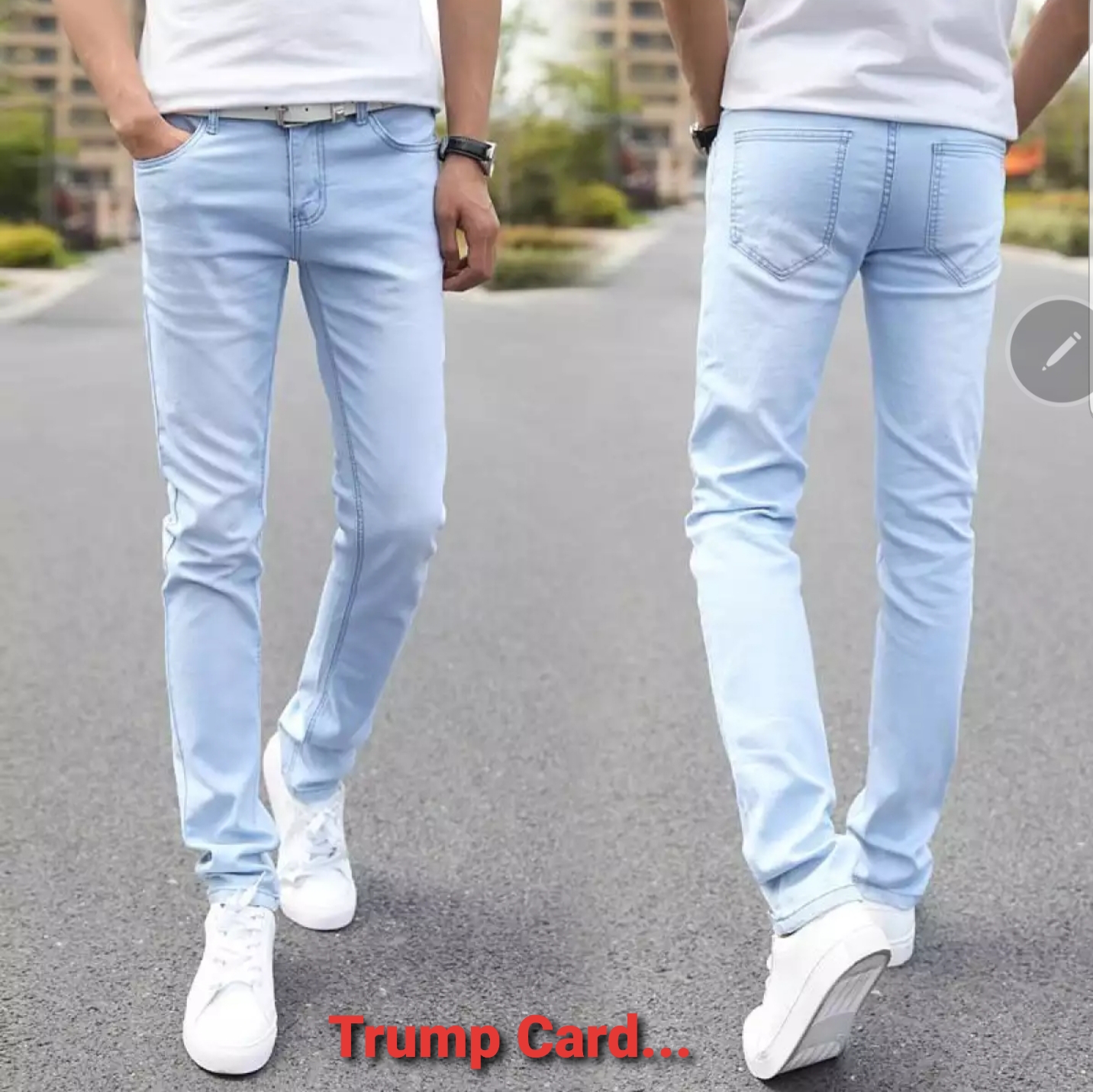stylish scratch jeans