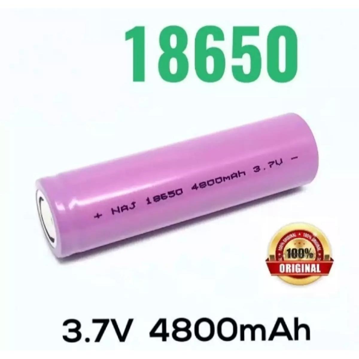 18650 3.7V 4800mAh Rechargeable Battery Use for Power Bank , Laptop Battery pack , Torch light , LED Light Etc