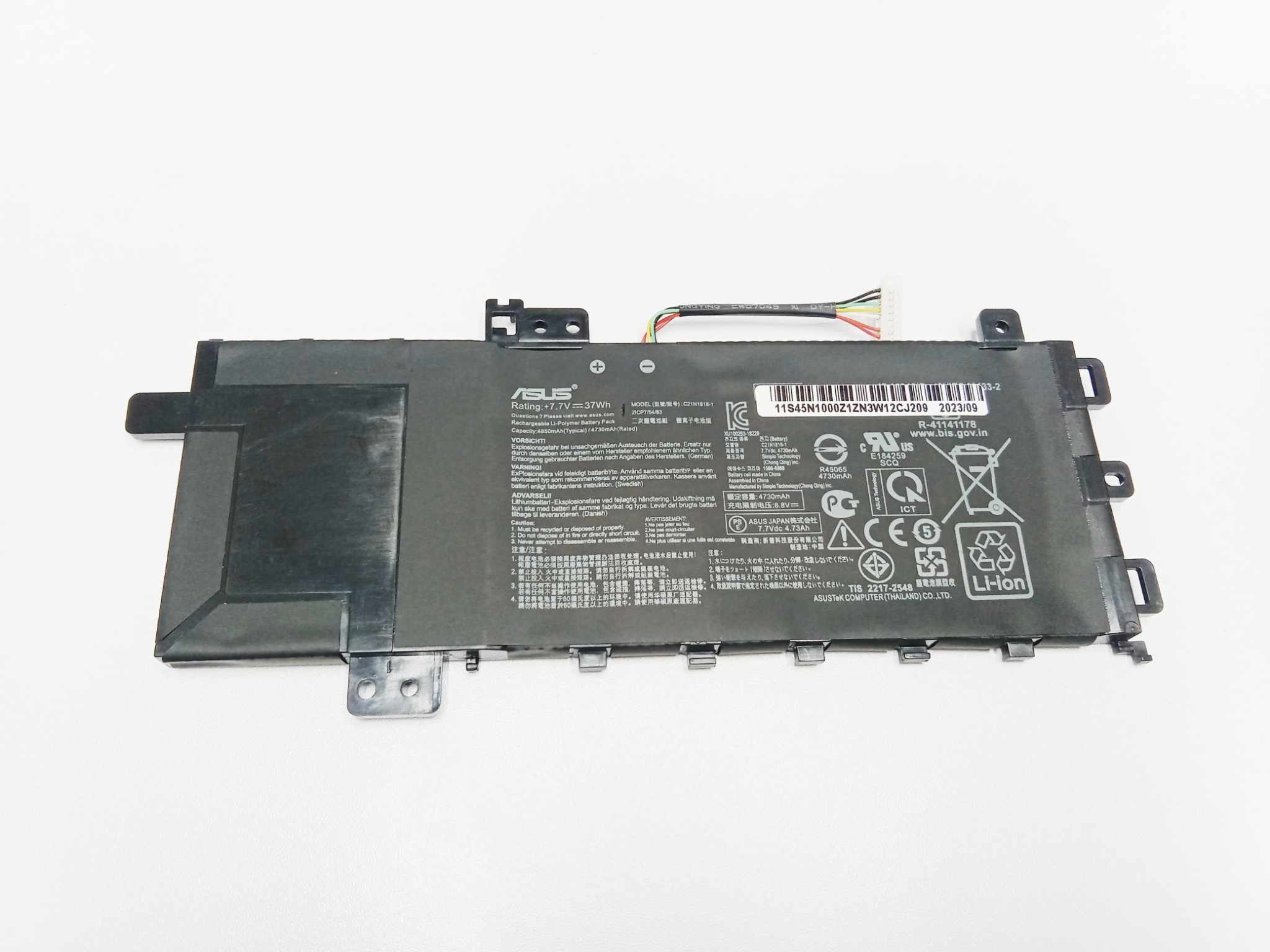 C21N1818-1 Battery For ASUS Vivobook 15 F512FA F512DA X512JA F512FB F512FJ F512FL F512UA X512FJ X512FL X512JF X512JP X512DK R564JA S512DK S512FA Series. 