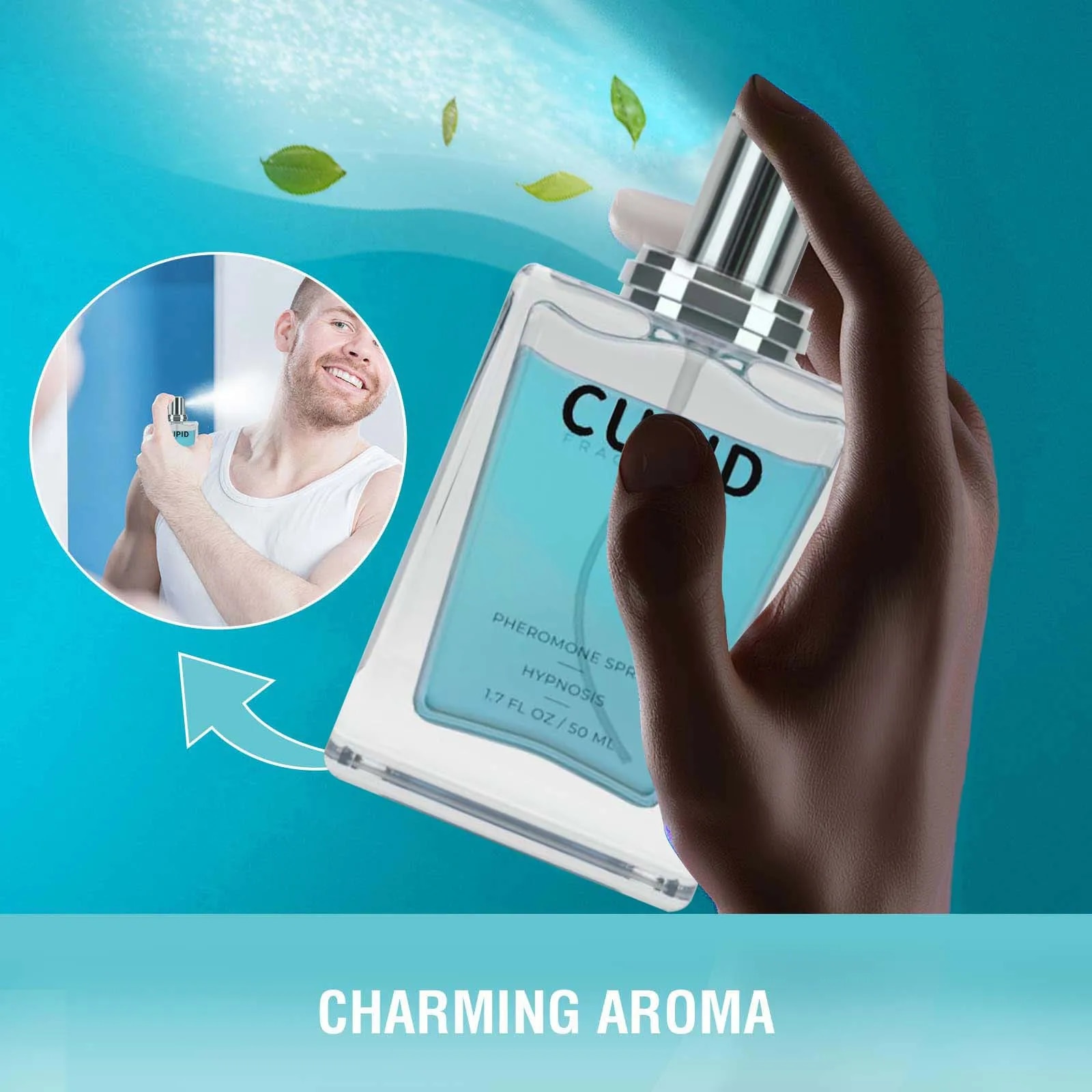 50ml Cupid Charm Toilette For Men (Pheromone-Infused) - Cupid Hypnosis Cologne Fragrances For Men. 
