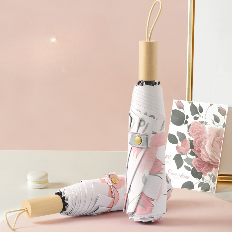 Mini Pocket Umbrella with Beautiful Fruit Design, Windproof and Paraguas Xiaomi