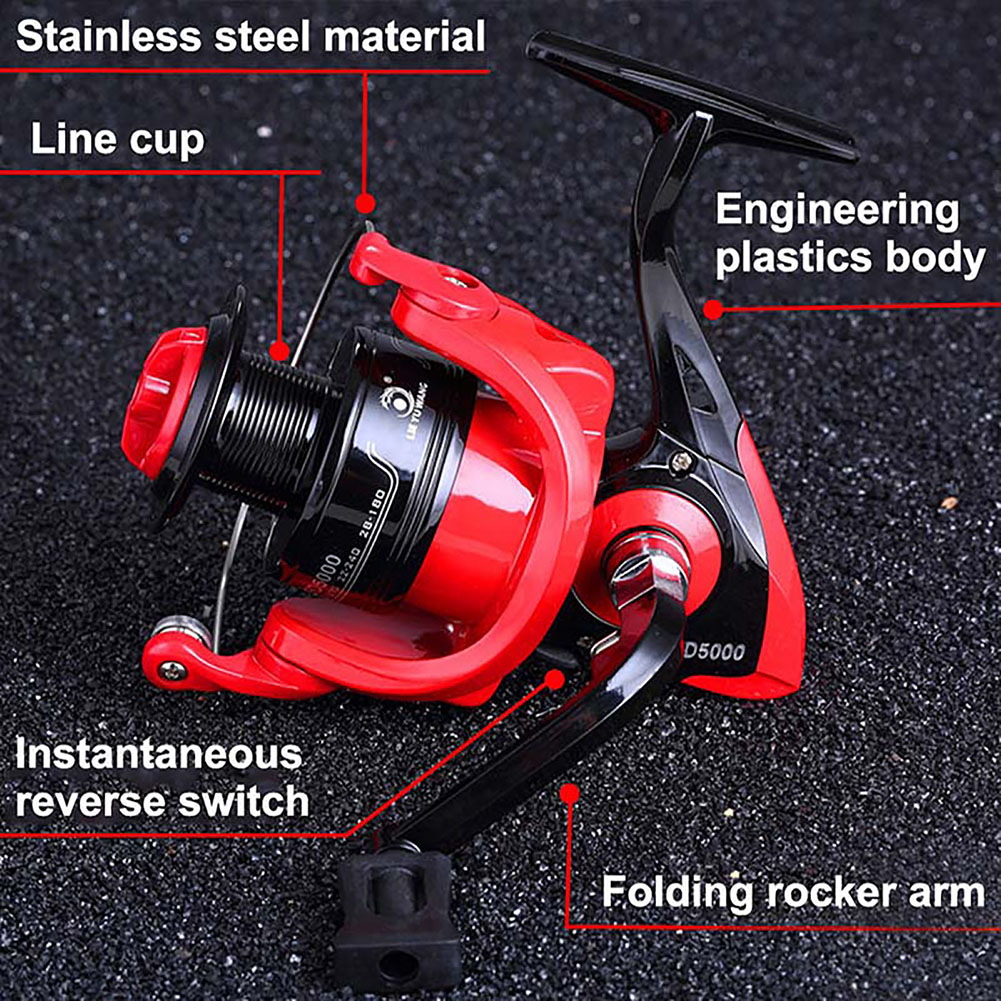 MeterMall FD Spinning Reels With CNC Folding Handle EVA Touch Knob 6 Kg Drag Maximum For Freshwater Saltwater Boat Fishing Bass. 