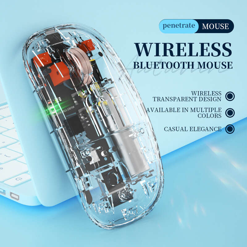 New wireless transparent luminous game USB charging, esports, mechanical computer accessories, office mouse. 