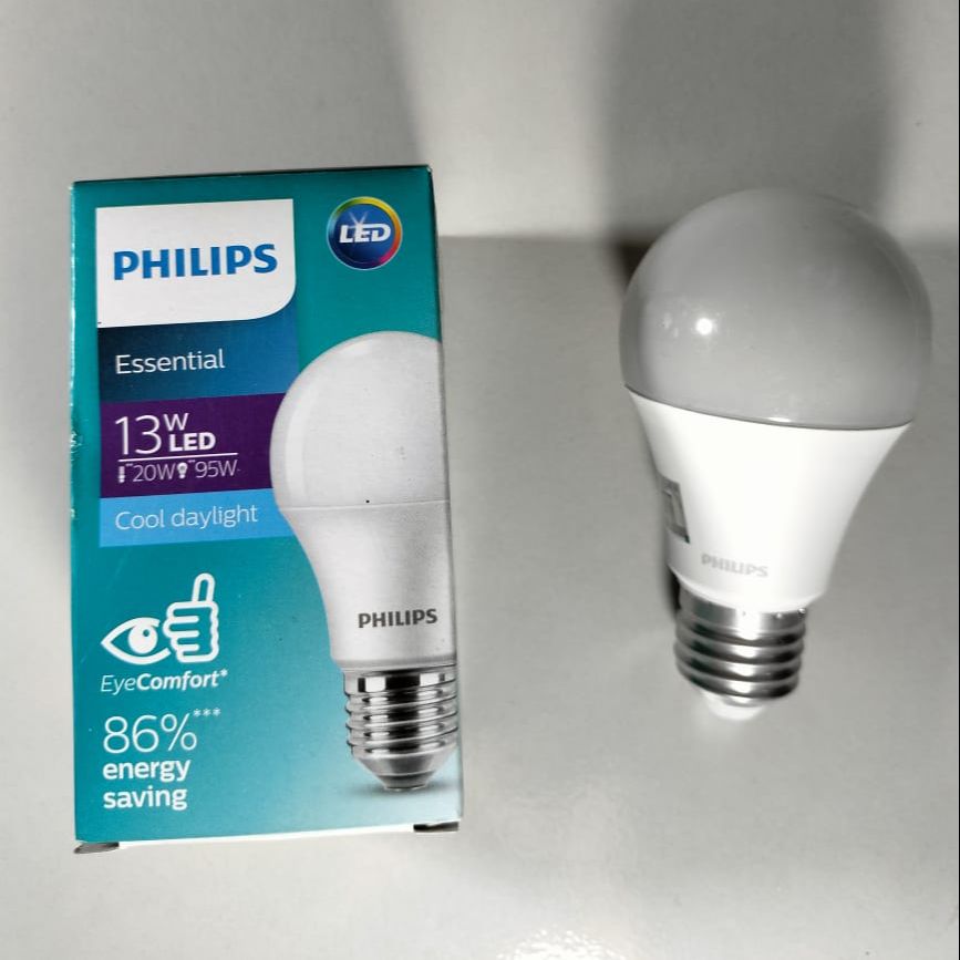 Philips Essential LED Bulb 13W E27 6500K Patch Type