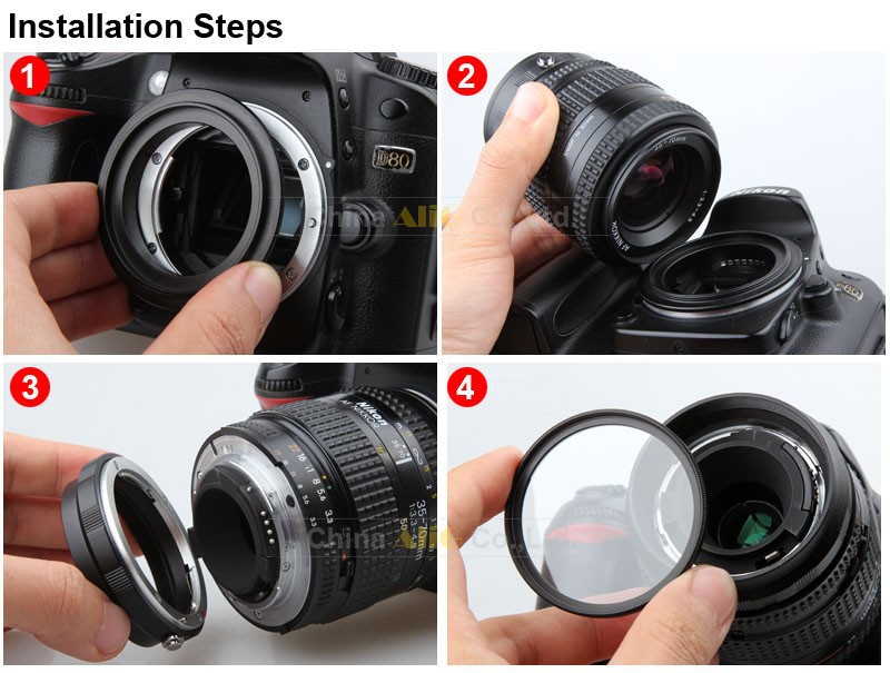Camera Macro Lens Reverse Adapter Set for Canon EOS 70D 80D 700D 750D 800D 1200D 100D 200D 5D2 5DIII 5DIV 6D Mark II 77D 7D DSLR. 