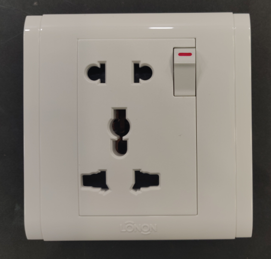 Honeywell LONON 16A 5 Pin Multi Function Combined Universal Socket with Switch Premium Caliber Five 5Pin. 