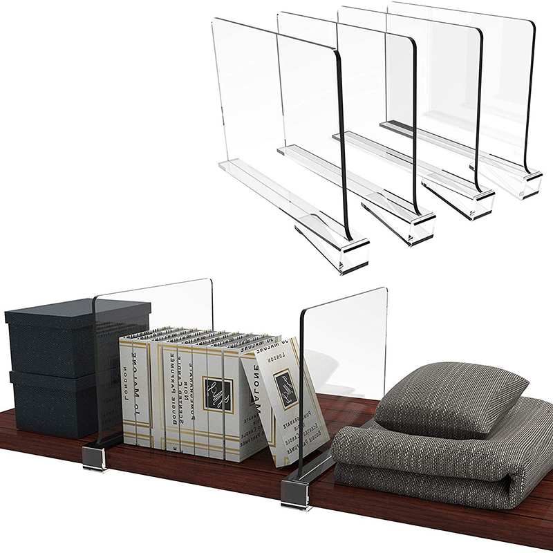 Transparent Acrylic Wardrobe Storage Rack Home Bookcase Partition Podazz