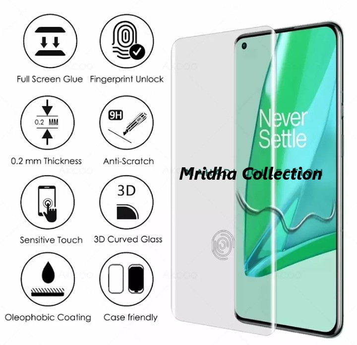 Oppo Find X3 Neo 5G (A+ GRADE) Premium UV Tempered Glass Screen Protector Curved with Liquid Glue and UV Light -Transparent Clear. 