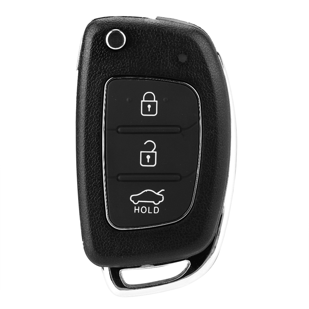 Remote Key Housing, Key Fob Case Rust Proof Wear Resistant 3 Button Protective for Car. 