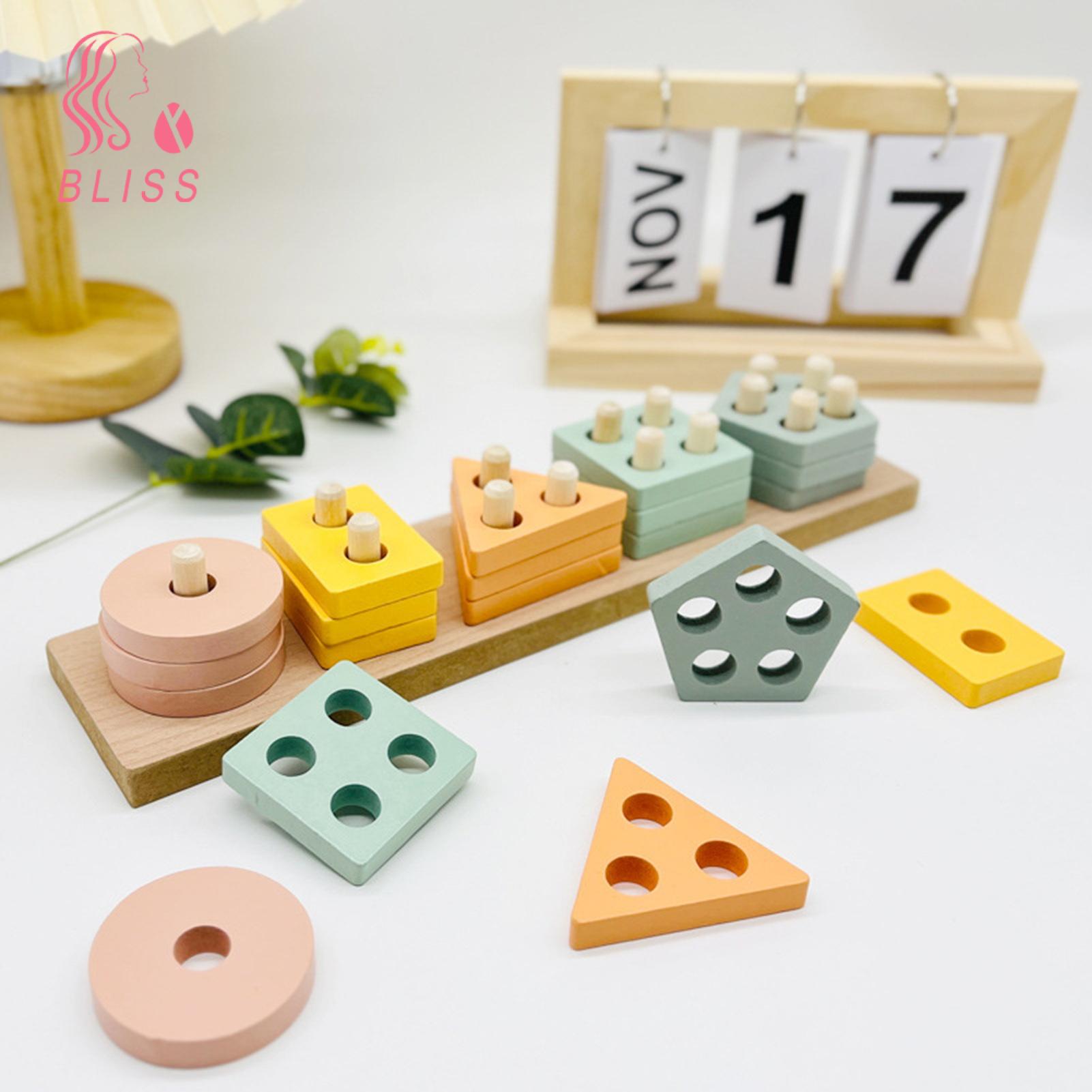 Bliss Made of high-quality environmentally friendly wood with smooth edges and bright colors, ensu g long-lasting durability and safety. Kids will love this large, thick block because it's easy to handle and assemble.. 