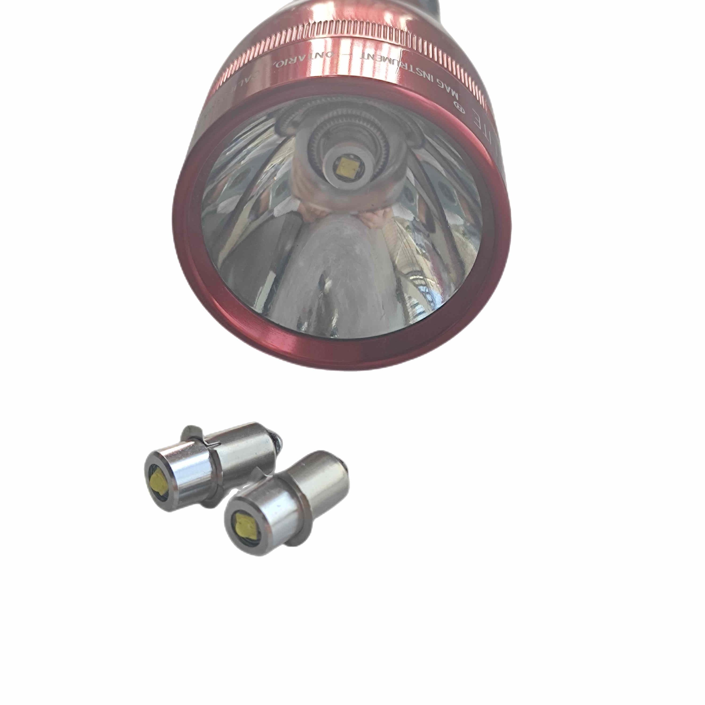 P13.5S Pr2 LED Bulb 3W Upgrade LED Flashlight Bulb Maglite LED Conversion Kit Mag Light LED Bulb 2-16 C D Cells Maglite Torch