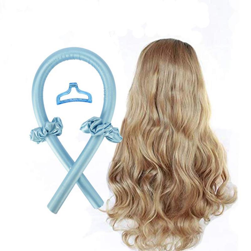 Lazy Silk Ribbon Hair Curler Sleeping Foam Sponge Heatless Curling Rod Headband Big Wave Curling Iron Set Styling Tools. 