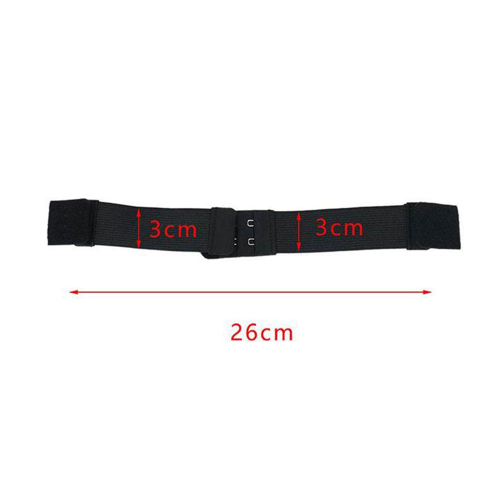 2xAdjustable Elastic Bra Extender 2 Hook Bra Extension Strap Black 3cm. 