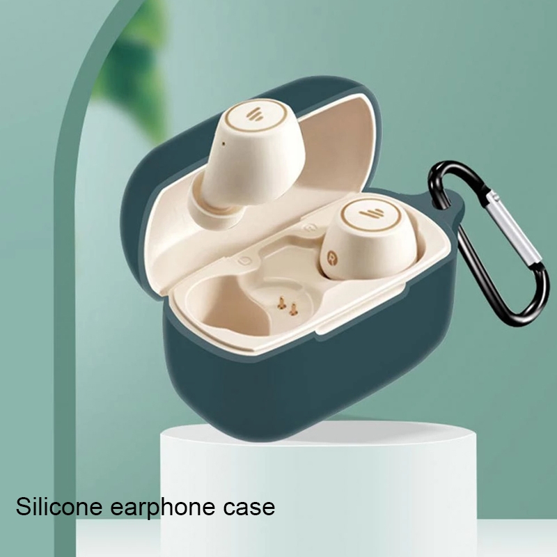 For Edifier TWS1 Pro Pure Color Bluetooth Earphone Silicone Case. 