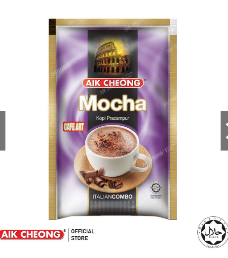 Aik Cheong Mocha Instant Coffee 300g (25g x 12 sachets). 