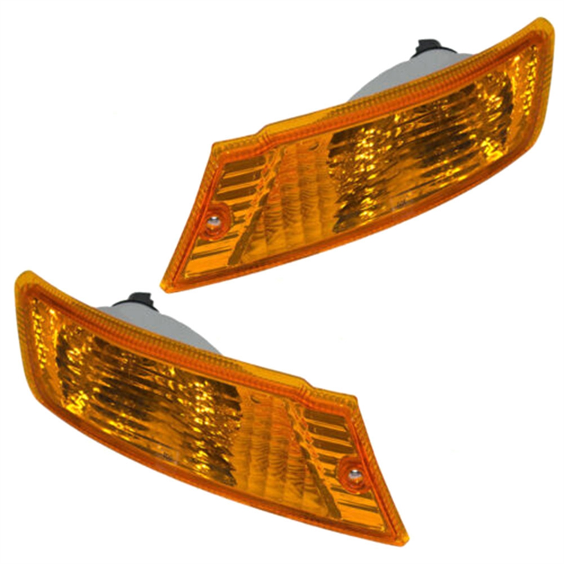 Car Side Marker Indicator 55156766AE 55156767AD Amber with LED Daytime Light for Jeep Liberty 2005-2007