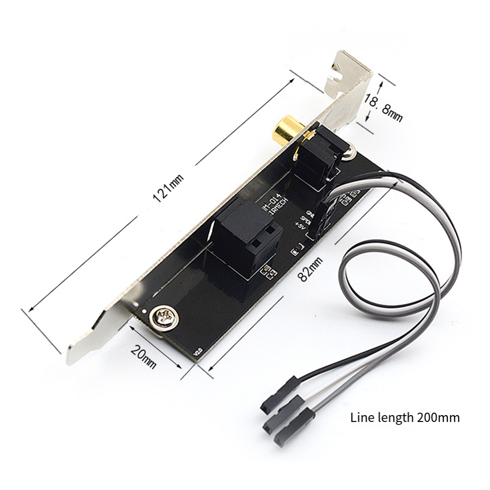 24Bit 192KHz Optical Fiber Coaxial Daughter Card Set Kit SPDIF OUT for Universal Computer Motherboard Digital 5.1 Sound Card AC3 Set Kit