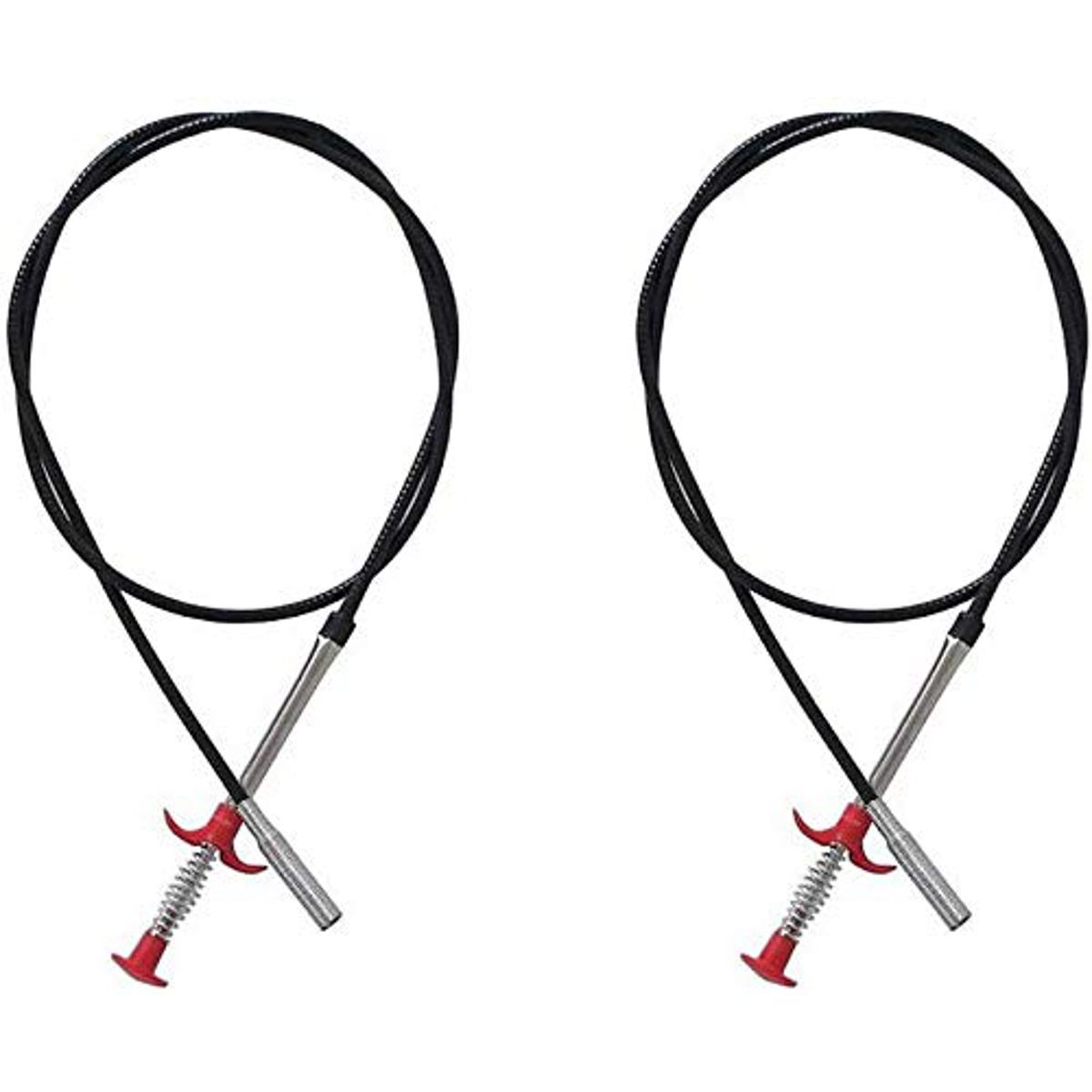 Flexible Grabber Pickup Tool-Retractable Claw Retriever Stick With  Length Of 24inch,For To Unclog Hair From Drains,Sink, Toilet,Clean Dryer Vents Etc.