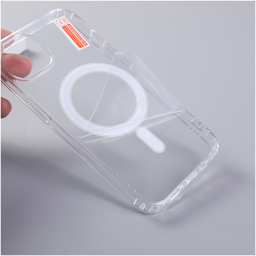 Magnetic Wireless Charging Case Clear Shockproof Back Cover For Apple iPhone 11-14 full series is available. 