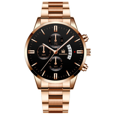 New Men Luxury Famous Top Brand Calendar Watch Men's Fashion Casual Dress Watches Military Quartz Wristwatches Stainless Steel