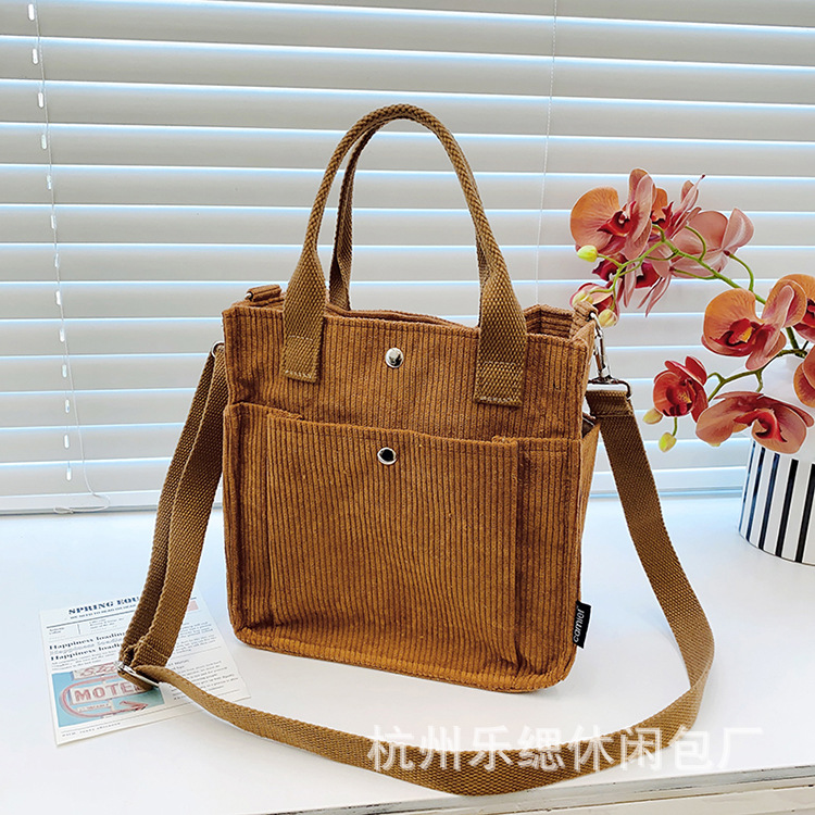 Women's ag Corduroy ew Small Square ag orean Insta ag Cross border Foreign rade rend andbag Single Shoulder iagonal ag