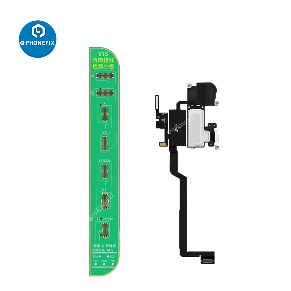 JCID JC V1SE Earpiece Flex Test Board for iPhone SE2 X Xs Max 11 12 13 Pro Max Proximity Light Sensor Earphone flood illuminator. 