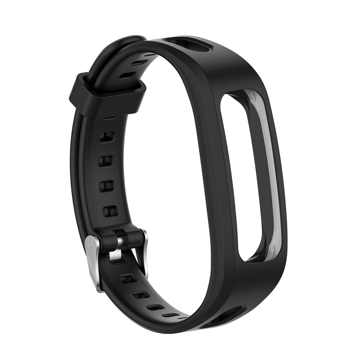 Silicone Wrist Strap Part for Huawei 4 Running band 3e Band 4e Black