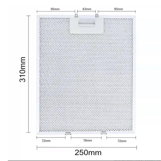 1/2PCS Range Hood Filter Ventilation Aluminium Aspirator 26*32CM Kitchen Extractor Cooker Hood Grease Filter Home Improvement. 
