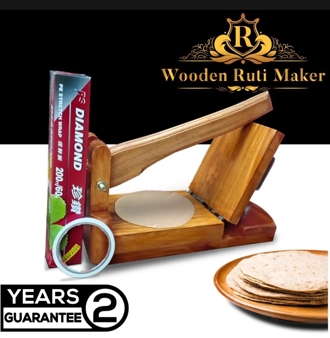 Wooden Roti Maker Low Price - Experience Traditional Roti Making With This Affordable Wooden Roti Maker. 