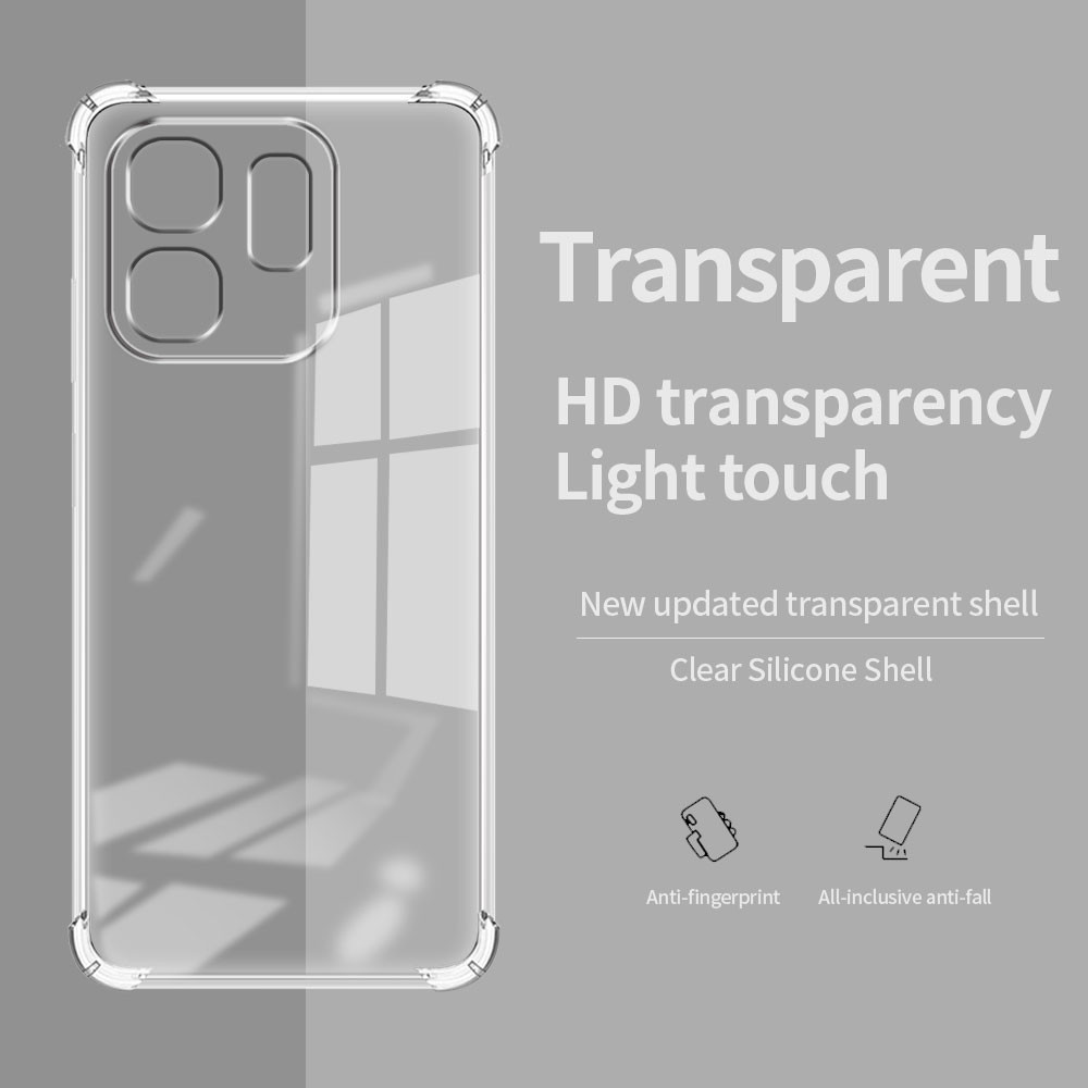 For Infinix Smart 9 / Hot 50i Case Clear Silicone Soft Phone Case For Infinix Hot 50i X6531 X6531B / Smart 9 X6532 Transparent Shockproof Back Cover. 