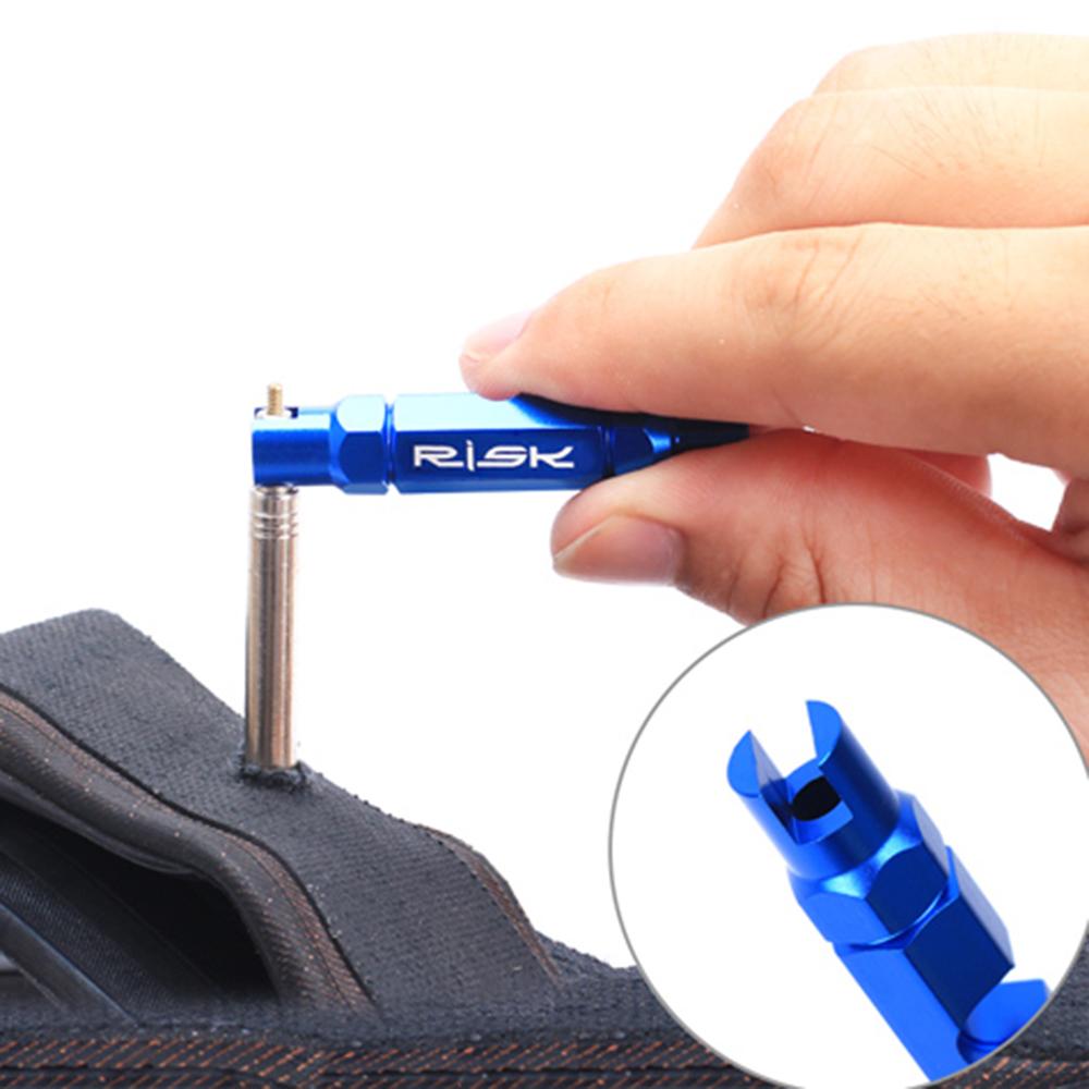 RISK Bicycle Valve Core Removal Tool for Schrader Presta Extender Bike Tube Tire Valve Tool. 