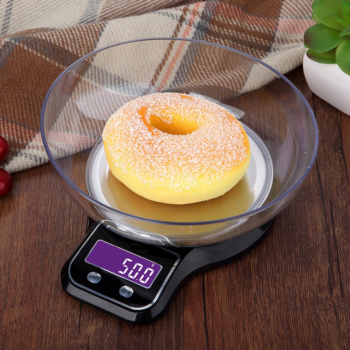 5kg/1g Digital Kitchen Food Scale For Cooking Barking Grams Ounces