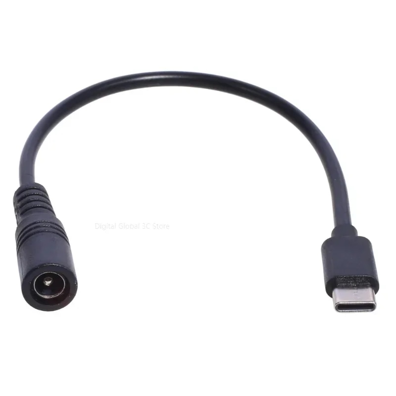 DC Type-c Female To 5.5*2.1 Female Cables 5521 Power Jack DC Power Conector 5.5x2.1 Adapter USB Type C Converter