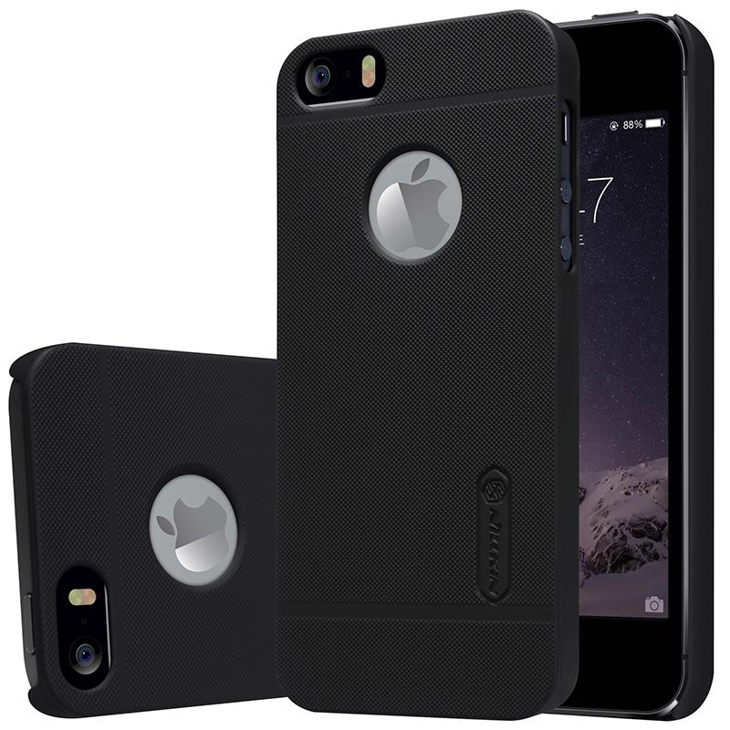 Nillkin for iPhone 5 & SE / 6 6s for iPhone 7 / 7 Plus / 8 for iPhone X & Xs / XR / Xs Max Hard Case, Frosted Shield Back Cover Phone Cases Only Black. 