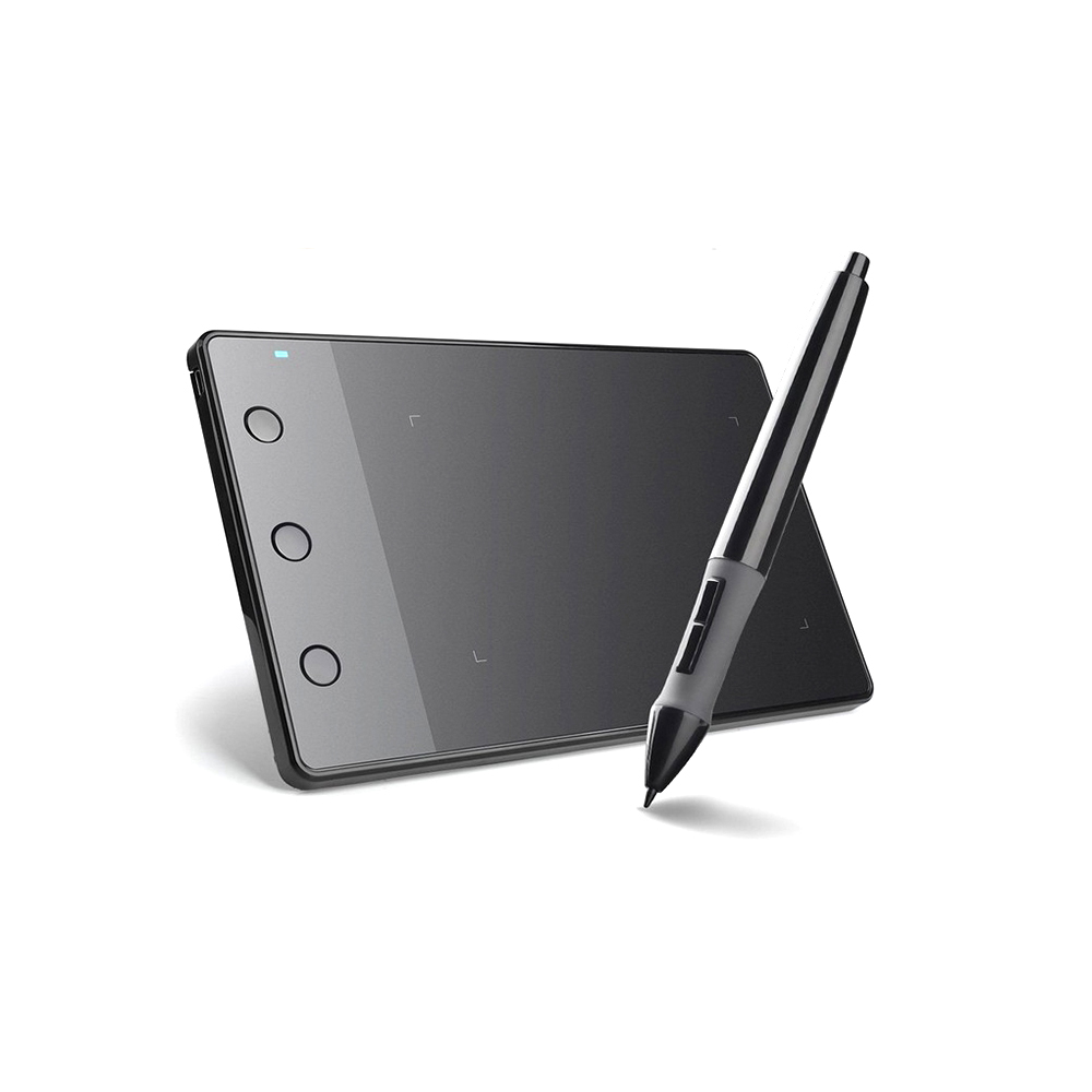 HXSJ Huion H420 Professional Graphics Drawing Tablet with 3 Shortcut Keys 2048 Levels Pressure Sensitivity 4000LPI Pen Resolution. 