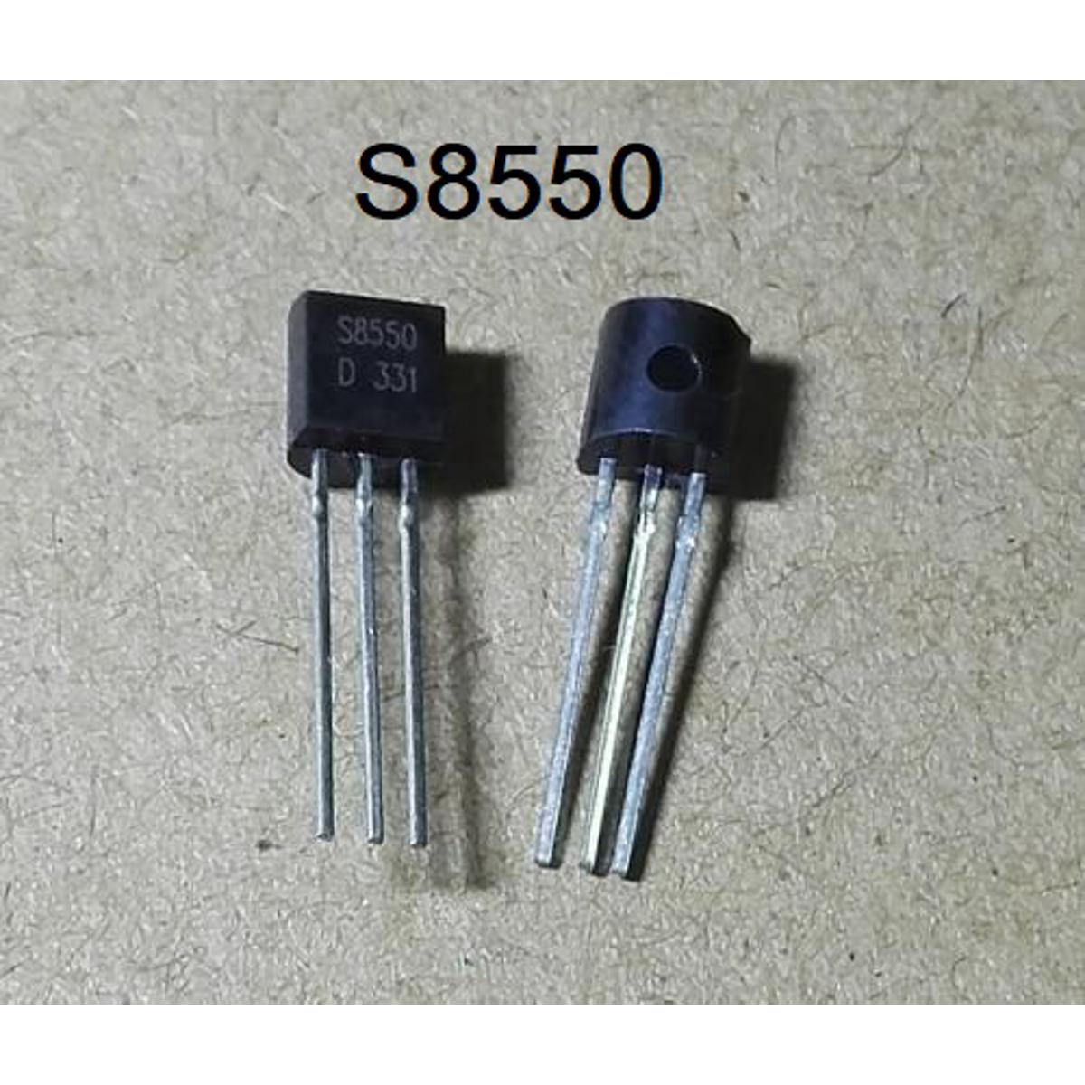 10Pcs S8550 S-8550 8550 Transistor BJT PNP 40V 500mA PNP General Purpose Transistor TO-92 Package Bipolar Junctions Transistor