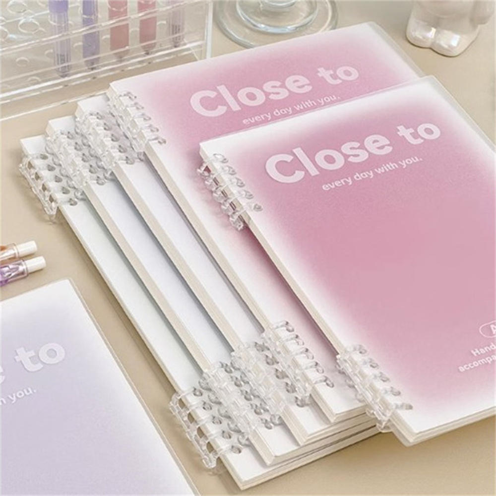 B5 size Loose-Leaf notebook Portable A5 size Binder Binder book 60 sheets Lined pages Lined book for School supplies Office supplies Students Writing -taking. 