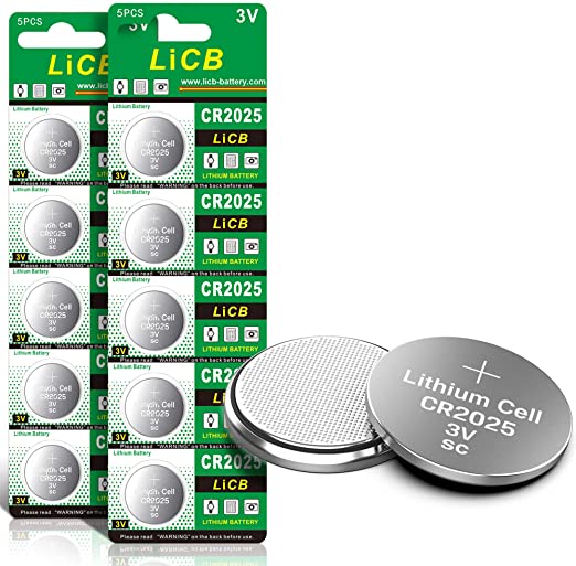 5pcs CR2025 lithium coin cell battery, motherboard, remote control. 