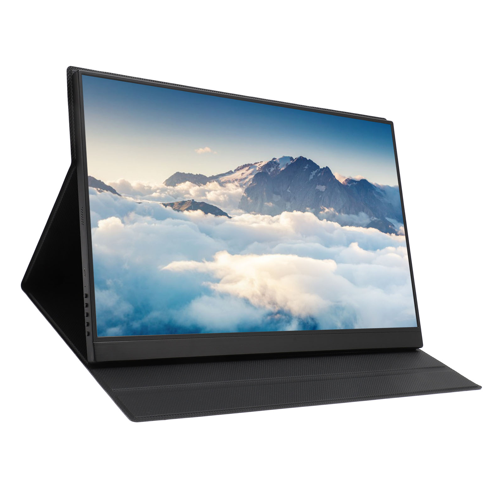 Second External Monitor 1200:1 Contrast Ratio Multi Port 2560x1600 Resolution Vivid Image Portable Gaming Monitor Black for PC. 
