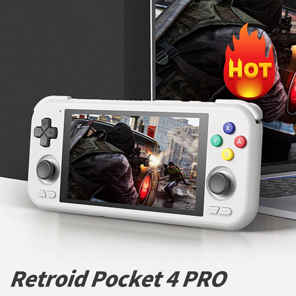 Retroid Pocket 4PRO Classic Handheld Portable Game Console Android 11 Touch Screen Portable 2.4G/5G Wifi 5000mAh