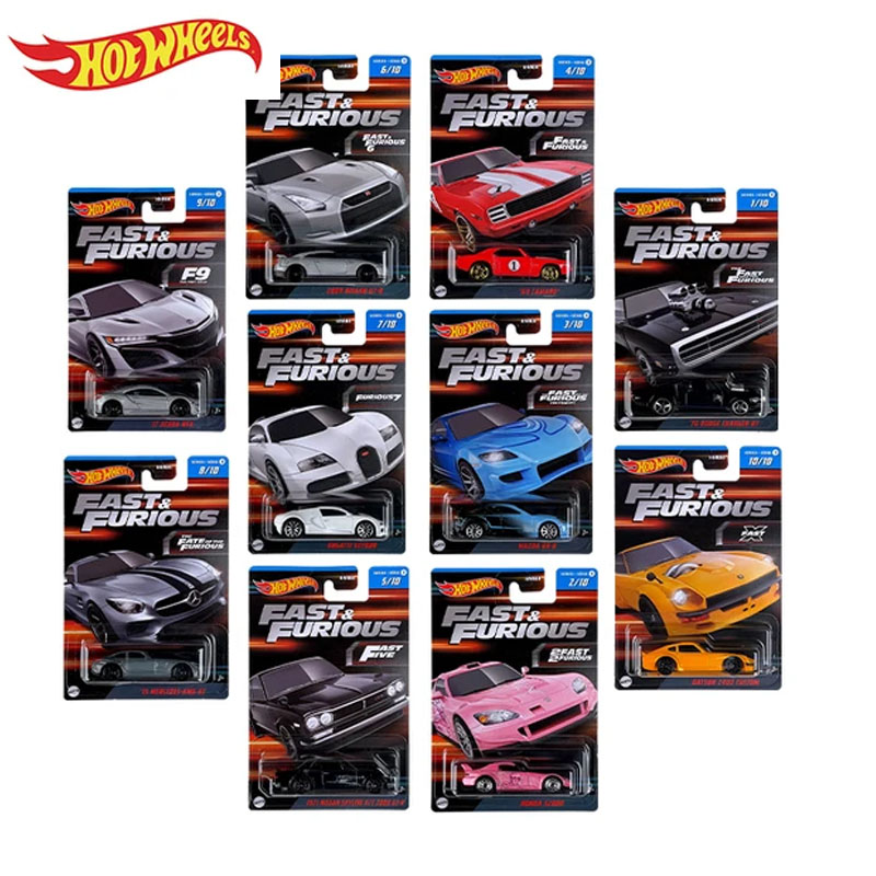 Hot Wheels (P01165) - 2023 Fast And Furious Series Set Of 10