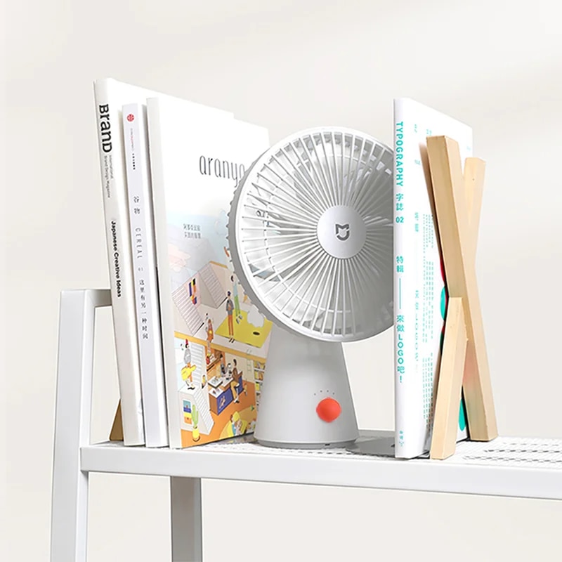 XIAOMI Mijia Portable Desk Fan USB Rechargeable Handheld Mini Electric Fans Cordless Air Cooling Small Fan 4 Gears Speed. 