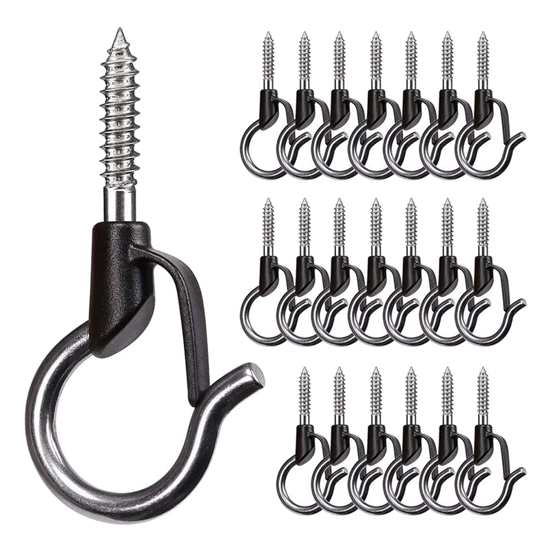 20PCS Q Hanger Hooks Heavy Duty Wall Ceiling Hooks with Safety Buckle. 