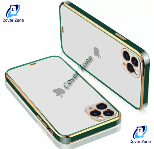 TM Global Store For iPhone 12 PRO Camera Lens Protection Colorful Frame Chrome Phone case For iPhone 12 PRO Back Cover. 